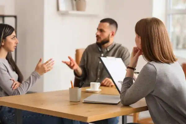 Image of couple access free mediation using family mediation voucher scheme Faversham