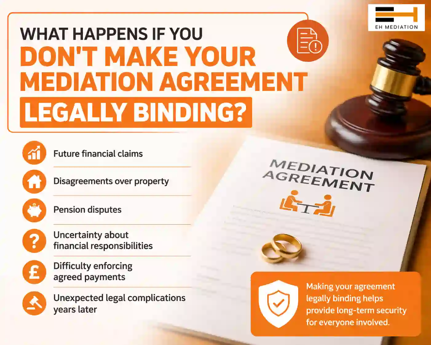 What Happens If You Don't Make Your Mediation Agreement Legally Binding Faversham?